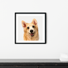 Custom One-Pet Portraits (Framed)