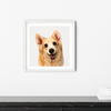 Custom One-Pet Portraits (Framed)